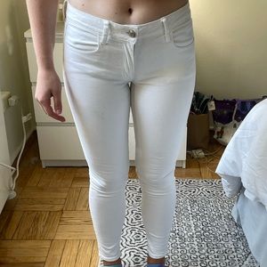 American Eagle white jeggings